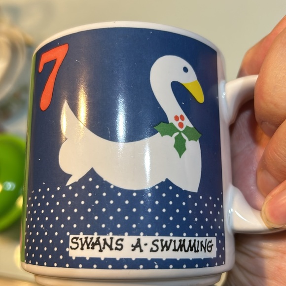 Set of 3 vintage Grant Howard 12 days of Christmas mugs Korea - Picture 15 of 15